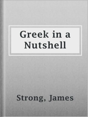 cover image of Greek in a Nutshell
